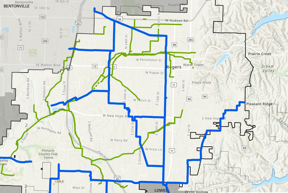 GIS Map of Rogers, AR